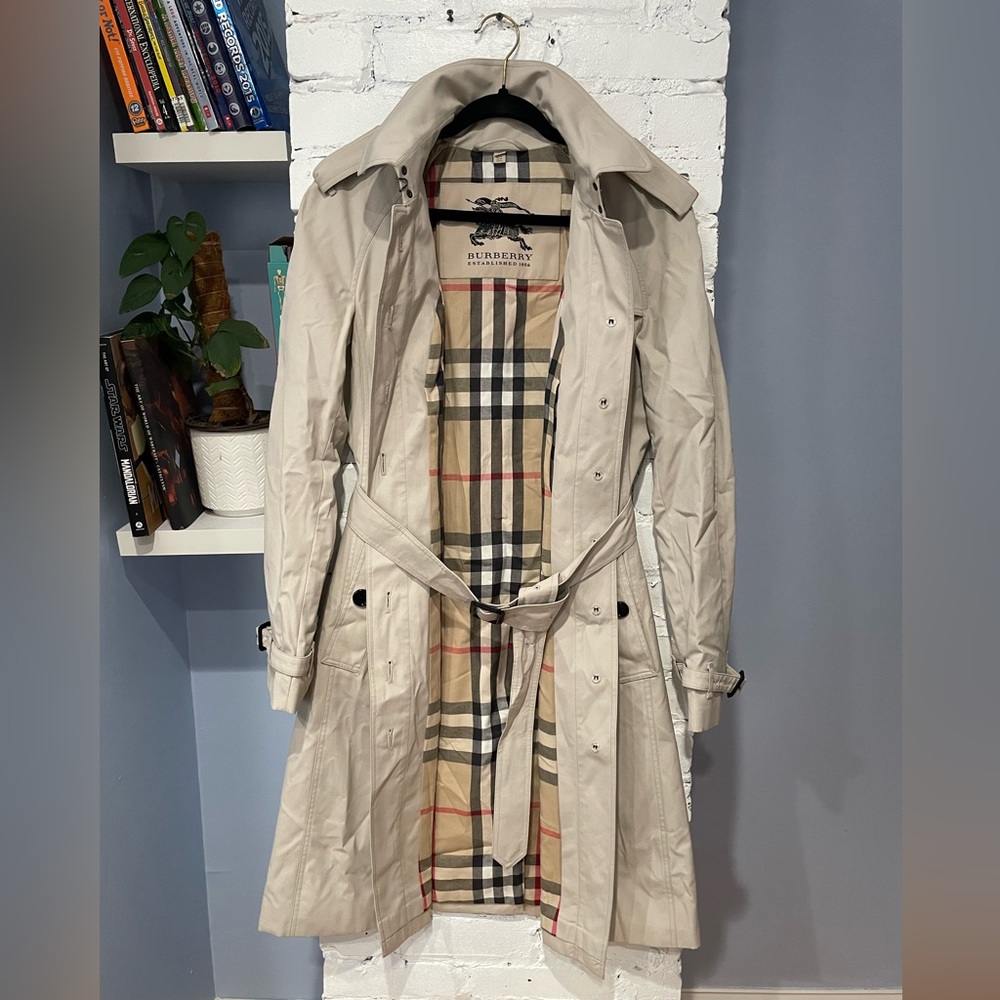 Burberry Prorsum‎ - Cotton Blend Trench Coat - Size US 14